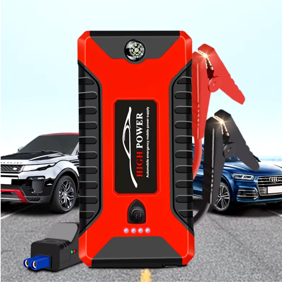 Arrancador de autos con inflador de llantas multifuncional