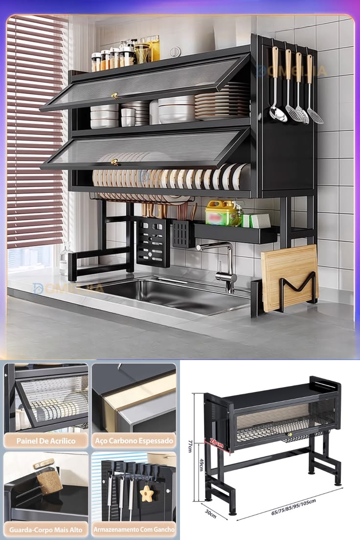 Escurridor de Platos 85 cm Cocina